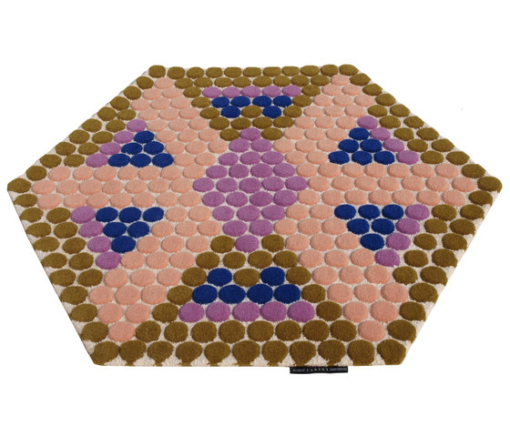 Bubbles Hexagon | Alfombras / Alfombras de diseño | Nuzrat Carpet Emporium