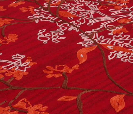Jaesh Tomato Melange | Formatteppiche | Nuzrat Carpet Emporium