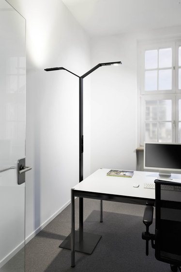 FLOOR TWIN LINEAR black | Luminaires sur pied | LUCTRA