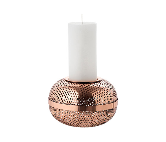 Helge Candle Light copper | Candlesticks / Candleholder | Louise Roe
