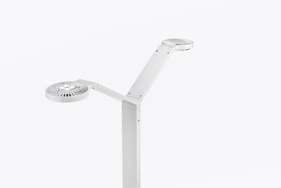 FLOOR TWIN RADIAL white | Free-standing lights | LUCTRA