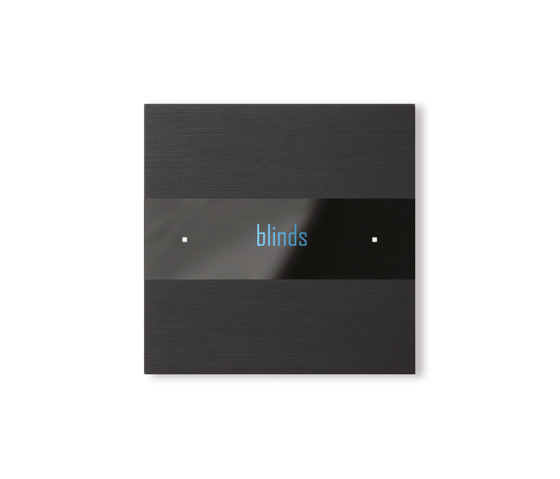 Deseo intelligent thermostat - brushed black by Basalte | KNX-Systems