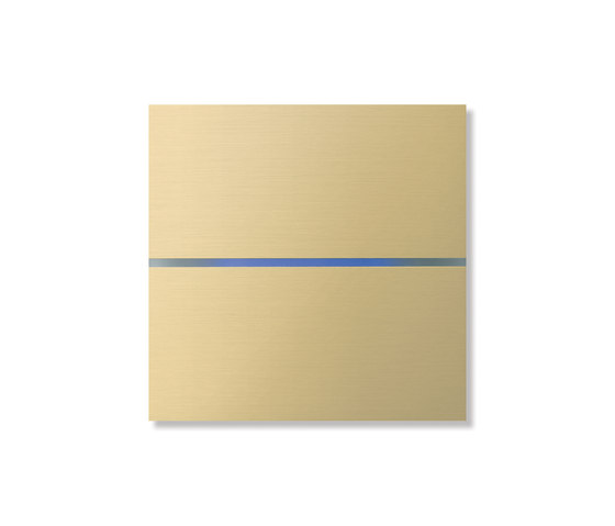 Sentido switch - brushed brass - 2-way by Basalte | KNX-Systems
