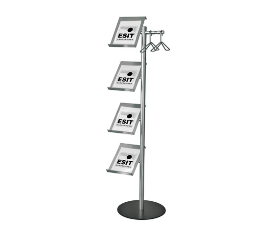 1815L Brochure holder and coat stand | Display stands | ESIT