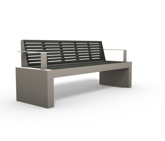 Comfony 40 bench with armrests 2000 | Panche | BENKERT-BAENKE