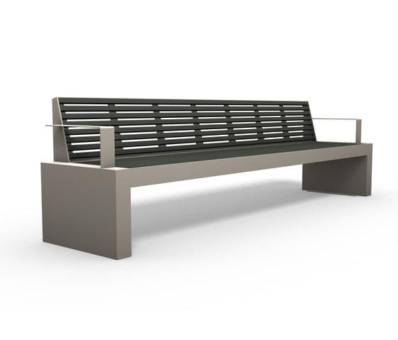 Comfony 40 bench with armrests 3000 | Bancs | BENKERT-BAENKE
