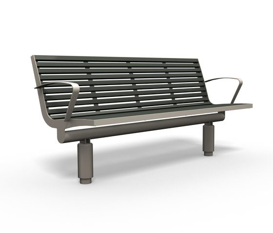Comfony 400 Bench with armrests | Panche | BENKERT-BAENKE
