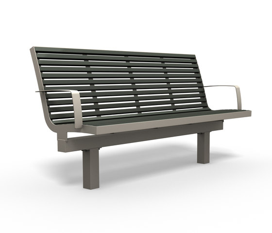 Comfony L60 bench with armrests | Benches | BENKERT-BAENKE