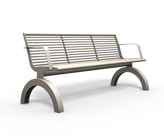 Siardo 140R Bench with armrests | Benches | BENKERT-BAENKE