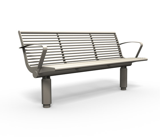 Siardo 400R Bench with armrests | Benches | BENKERT-BAENKE