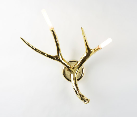 Superordinate Antler Sconce (Gold) | Wall lights | Roll & Hill