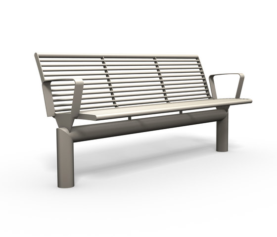 Siardo L40R Bench with armrests | Panche | BENKERT-BAENKE