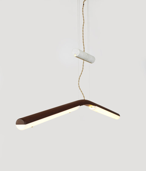 Counterweight Pendant (Walnut) | Suspended lights | Roll & Hill