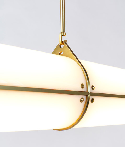 Endless Straight - 3 Units (Brushed brass) | Lampade sospensione | Roll & Hill