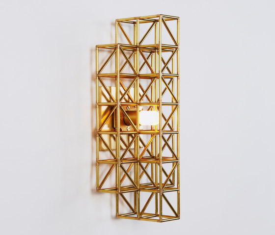 Gridlock Sconce - 193 (Raw brass) | Appliques murales | Roll & Hill