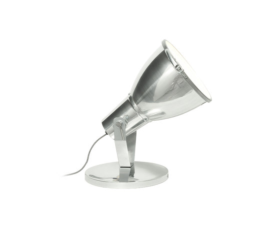 Stirrup 3 Uplighter with Etched Glass, Natural Aluminium | Lampade pavimento | Original BTC