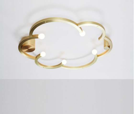 Blow Ceiling Mount (Brushed brass) | Plafonniers | Roll & Hill