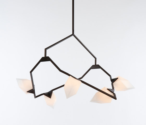 Seed 02 (Oil-rubbed bronze/White) | Suspended lights | Roll & Hill
