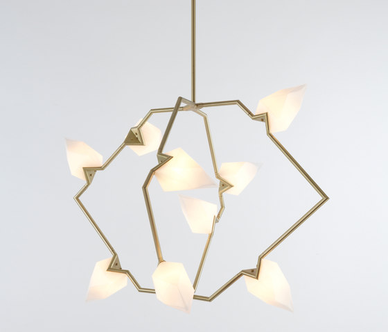 Seed 01 (Brushed brass/White) | Lampade sospensione | Roll & Hill