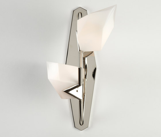 Seed Sconce (Polished nickel/White glass) | Lampade parete | Roll & Hill