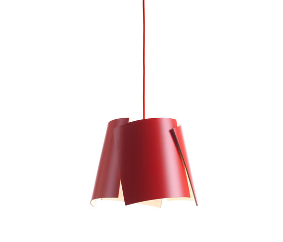 Leaf 28 pendant red/ red cable | Suspended lights | Bsweden