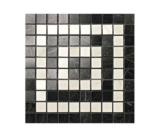 Marvel Pro Noir/Cremo Angolo Mosaico shiny | Ceramic mosaics | Atlas Concorde
