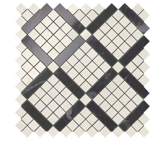 Marvel Pro Cremo Delicato Mix Diagonal Mosaic shiny | Ceramic mosaics | Atlas Concorde