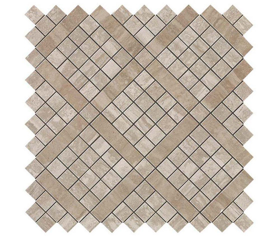 Marvel Pro Travertino Silver Diagonal Mosaic | Mosaici ceramica | Atlas Concorde