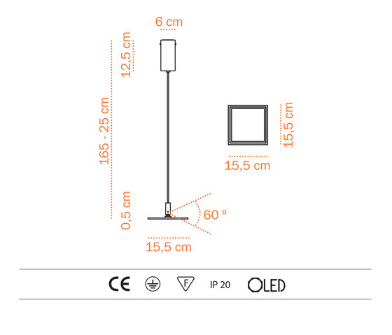 Adjust S OLED S-1 | Suspended lights | Bernd Unrecht lights