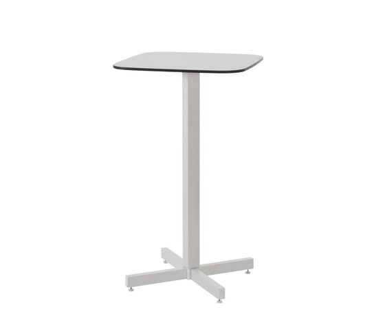 Shine 2 seats HPL top square counter table | 255+258 | Tables hautes | EMU Group