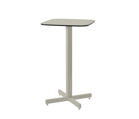Shine 2 seats HPL top square counter table | 255+258 | Tables hautes | EMU Group