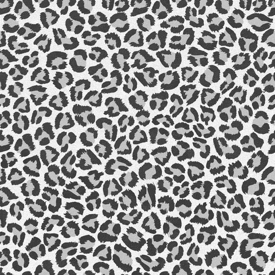 Jungle animaliér Leopard Black and White | AN6060LEOK | Keramik Fliesen | Ornamenta