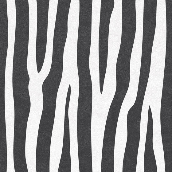 Jungle animaliér Zebra Black and White | AN6060ZEBK | Keramik Fliesen | Ornamenta