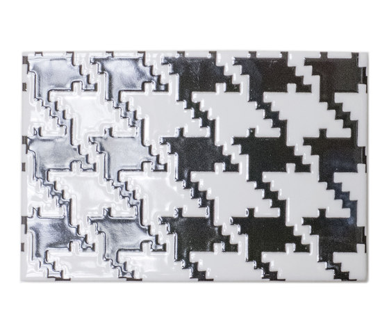 Italia Independent | Black and White Pied de poule IO1510BWP | Ceramic tiles | Ornamenta