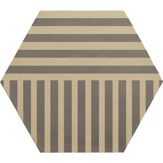 Cøre Hexagon Thorium Stripes | C48HSTH | Ceramic tiles | Ornamenta