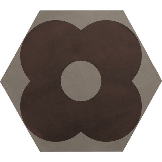 Cøre Hexagon Iodine Petals | C48HPI | Ceramic tiles | Ornamenta