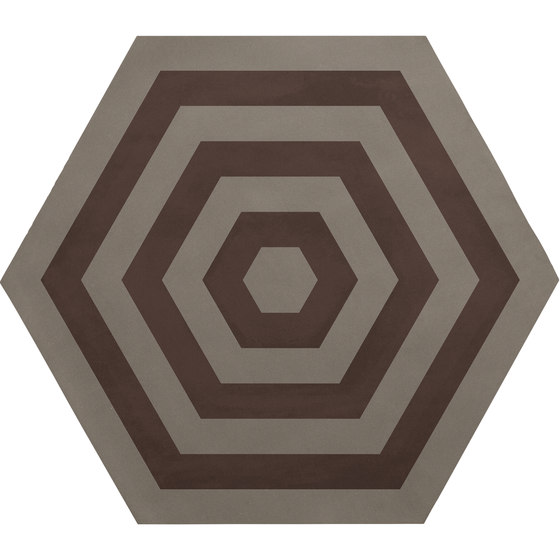 Cøre Hexagon Iodine Target | C48HTI | Piastrelle ceramica | Ornamenta