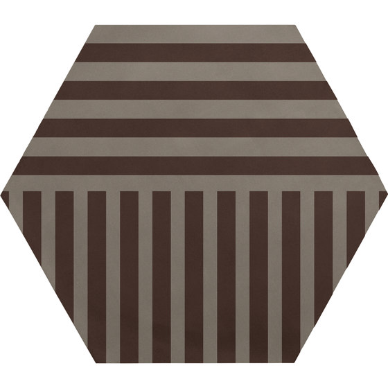 Cøre Hexagon Iodine Stripes | C48HSI | Carrelage céramique | Ornamenta
