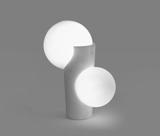 Osmosi Lighting | model #1 | Carrara marble | Lampade pavimento | Babled