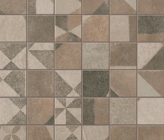 Terra Deco Beige Macromosaico | Ceramic mosaics | Fap Ceramiche