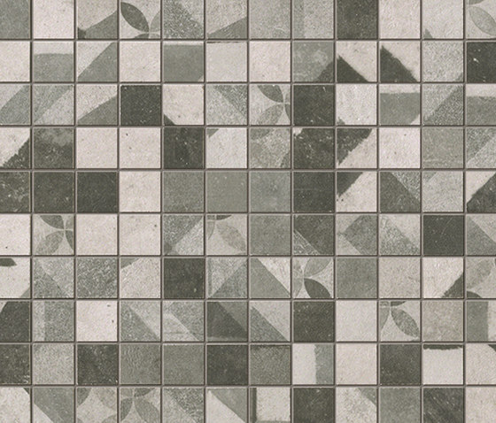 Terra Deco Grey Mosaico | Ceramic mosaics | Fap Ceramiche