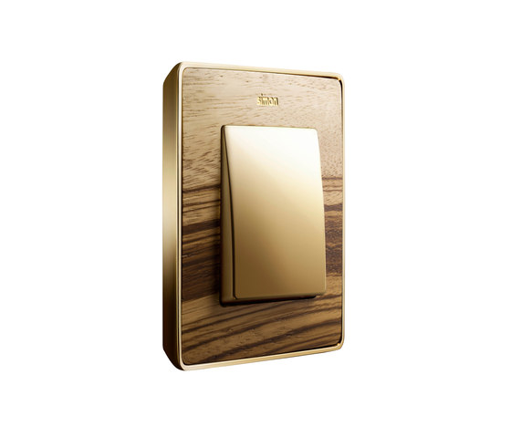 Detail 82 Exclusive | zebrano-gold | Two-way switches | Simon