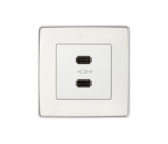 Detail 82 | Socket Double USB Charger by Simon | USB power sockets