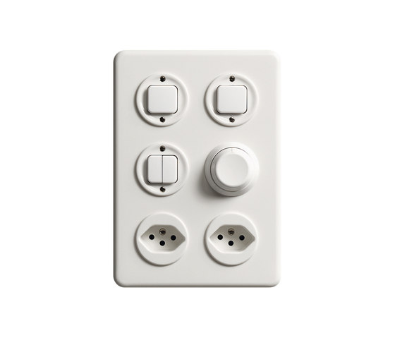 Standard combinations | Switches with integrated sockets (Swiss) | Feller