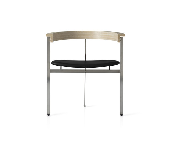 PK11™ | Chair | Leather | Ash | Satin brushed stainless steel base | Sedie | Fritz Hansen