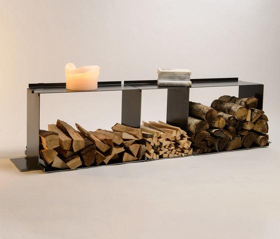 wineTee® wood log holder XL | sideboard | Accessoires cheminée | lebenszubehoer by stef’s