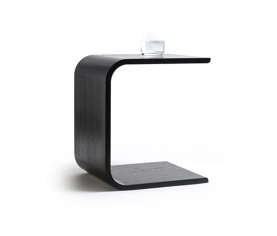 U-Form Tisch | Hocker Esche schwarz | Beistelltische | lebenszubehoer by stef’s