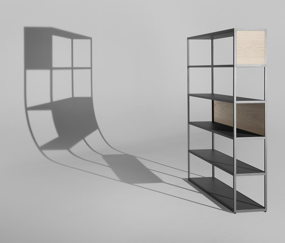 New Order Home Vertical Shelf With Panels | Estantería | HAY