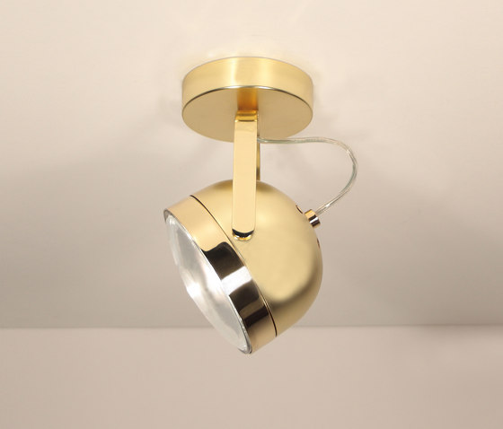 Boogie W1 gold Ceiling lamp | Ceiling lights | Luz Difusión