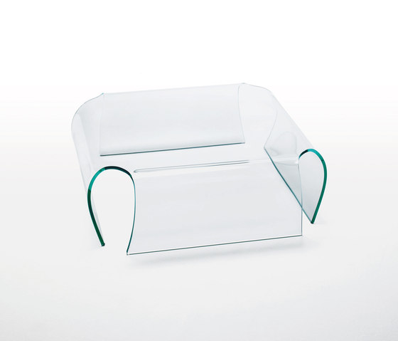 Bent Glass Stool | Hocker | Glas Italia